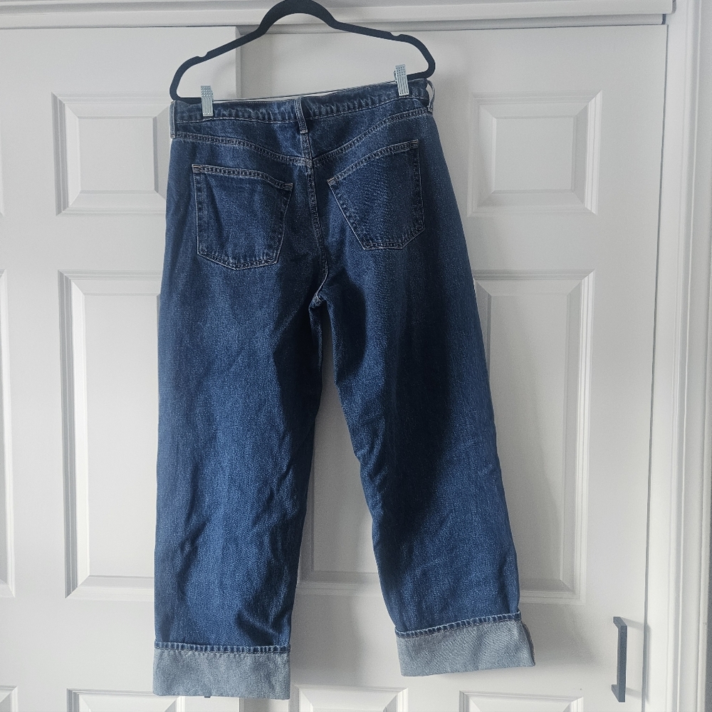 Universal Threads Dark Blue Ankle Jeans With Cuffs
